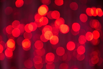 bokeh background red