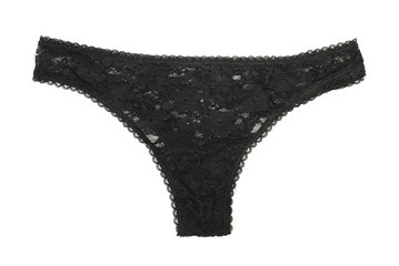 Black lace panties