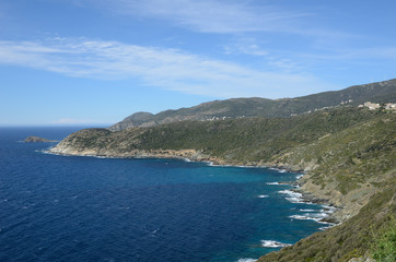 Fototapeta na wymiar Coastline of Cap Corse