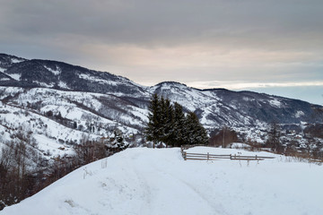 Fototapeta na wymiar Winter landscape 