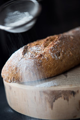 Crunchy whole grain bread