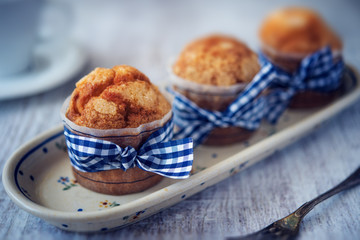 Delicious sweet muffins