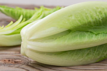 Fresh romaine lettuce.