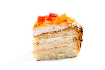 Festive homemade cake, sweet pastry, covered with icing