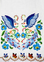Ukrainian folk embroidery, handmade