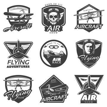 Vintage Aircraft Labels Collection