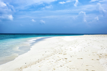 Empty Maldivian Beach