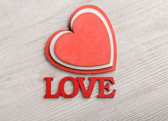 Valentine's Day background with heart. A heart. Love. Romantic background with place for writing. I...