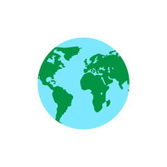 planet earth sphere globe color illustration