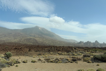 Mount Teide and Roque Cinchado, Tenerife, Canary Islands, Spain, September 2016