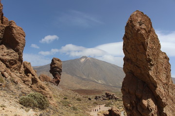 Mount Teide and Roque Cinchado, Tenerife, Canary Islands, Spain, September 2016