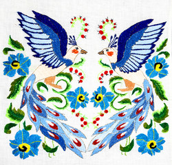 Ukrainian folk embroidery, handmade
