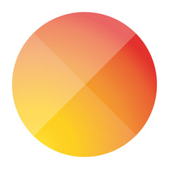 Empty button vector flat