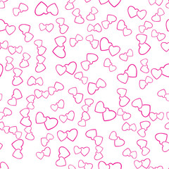 Two Hearts Seamless Pattern Love Wrapping Texture