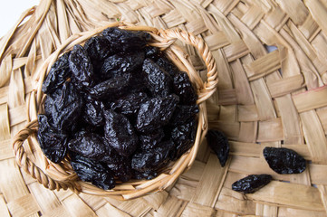 dried plums in a bowl
