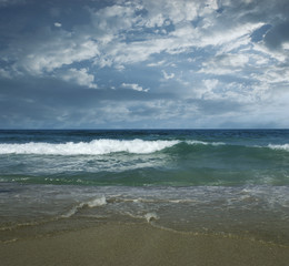 Fototapeta na wymiar Dramatic Beach Landscape