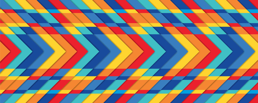 Rainbow texture, bright geometric background, modern vector wallpaper  