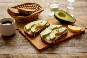 making sandwiches with avocado healthy organic food