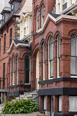 Restored brick Victorian building