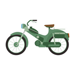 Fototapeta premium Retro vector scooter illustration.