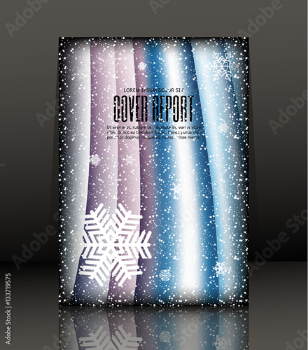 Template Design For Cover Banner In A4 Size Abstract Background