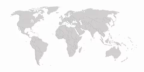 Crédence de cuisine en verre imprimé Carte du monde World map 