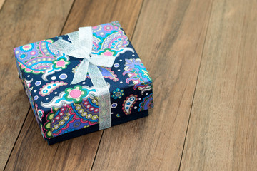 Texture of Wrapped Gift Box.