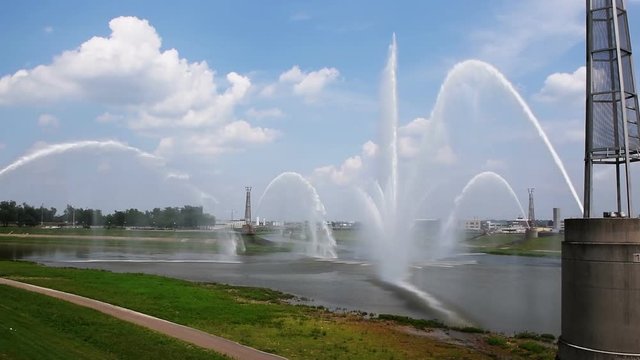 Riverscape Five Rivers Fountain of Lights in Dayton, Ohio