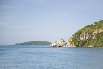 Fototapeta na wymiar A small uninhabited island in the Gulf of Thailand.