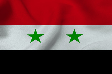 Syria flag ,3D Syria national flag 3D illustration symbol