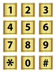 Number keypad  metal