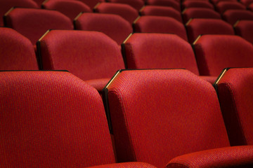 Obraz premium Red theater seat