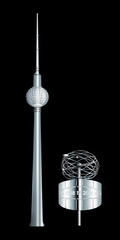 Fernsehturm und Urania-Uhr © 1jotagrafik