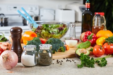 Vegetables in the kitchen.