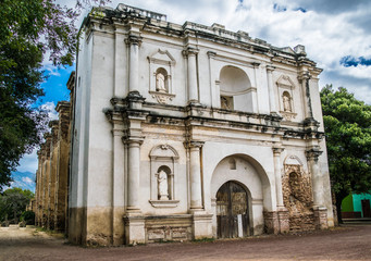 Fototapeta na wymiar Side of Iglesia Vieja, Chiquimula, Guatemala