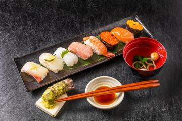 本格握り寿司　 Japanese gourmet genuine finger sushi