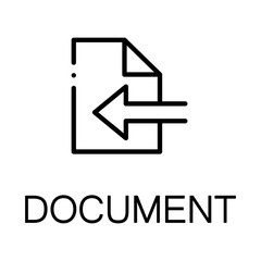 Document line icon
