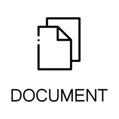 Document line icon