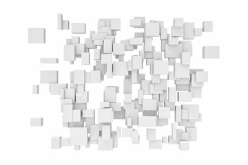 Rendering white cubes isolated