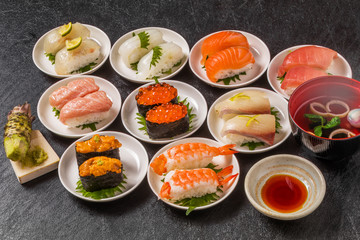 本格握り寿司　 Japanese gourmet genuine finger sushi