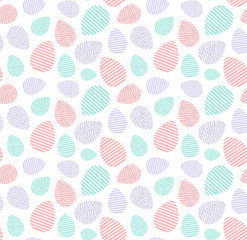 Happy Easter seamless pattern. Wrapping paper pattern