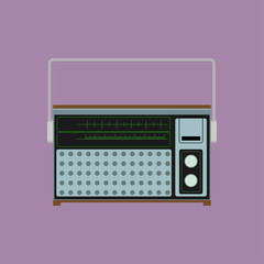 Retro Radio icon vector