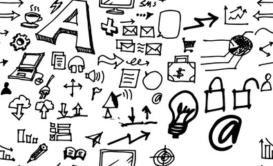 Vector Doodle Icons. Universal Set.