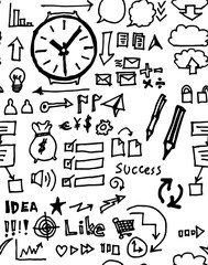 Vector Doodle Icons. Universal Set.