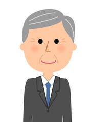 シニア男性　スーツ