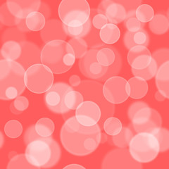 Seamless bokeh background pattern. Red bokeh wallpaper.