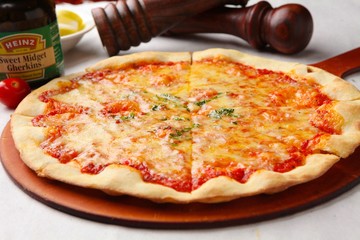  Margherita Pizza on table
