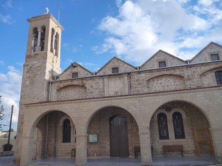Fototapeta na wymiar christan church in the historical center of pafos