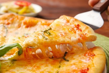  Margherita Pizza on table