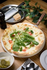  Margherita Pizza on table